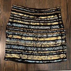 Sequin mini skirt!